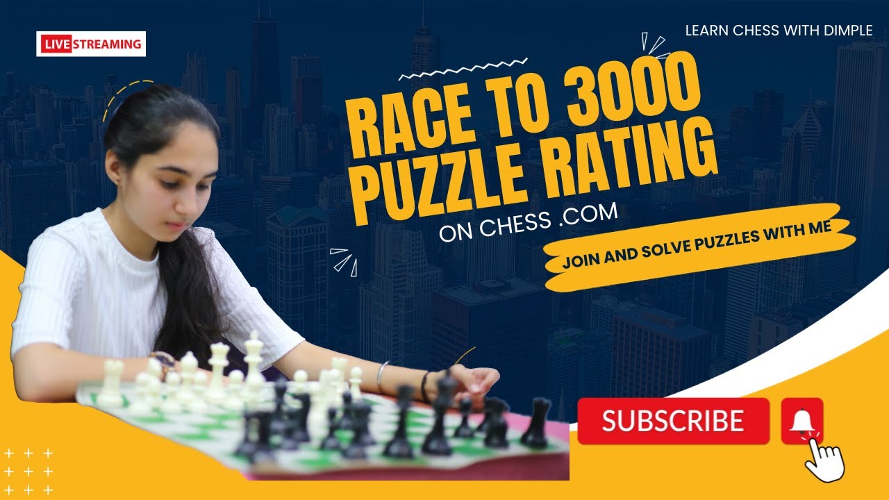 Race to 3200! Puzzle Rating on Chess.com 