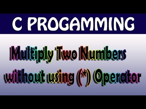 Program to multiply two number without using multiplication(*) operator in c language