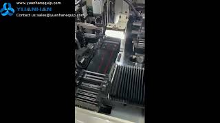 Fully automatic cable cutting stripping two sides crimping and housing connector inserting machine