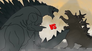 Godzilla Earth vs Godzilla Minus One [stick nodes pro] #godzilla #animation