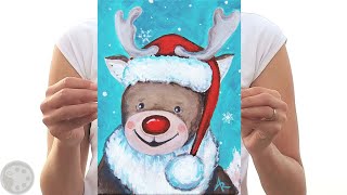 painting reindeer easy tutorial