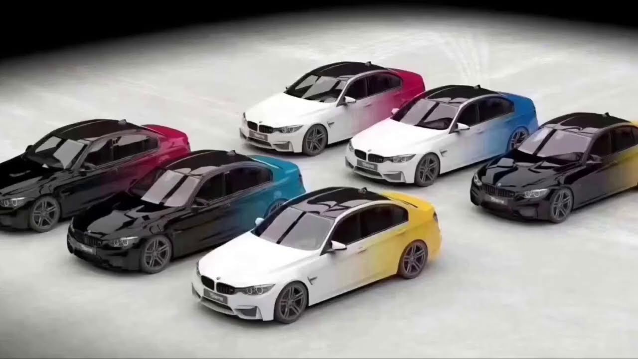 CARLIKE Gradient Self Adhesive Air Bubble Free Wrapping Sticker Car