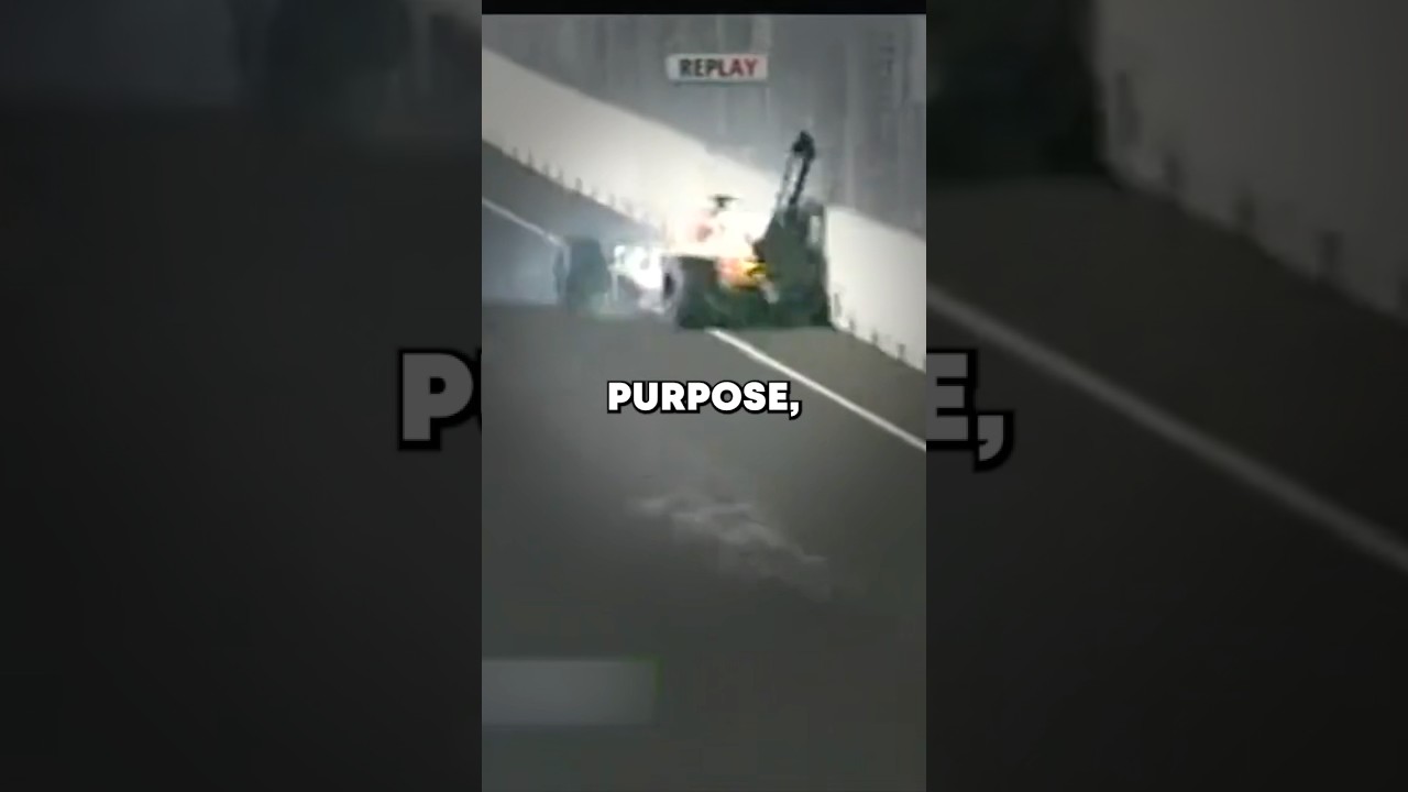 F1 driver crashed on purpose #f1 #formula1