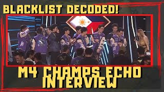 M4 WORLD CHAMPION ECHO ESPORTS INTERVIEW