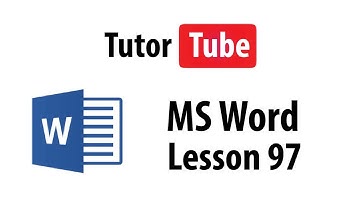 MS Word Tutorial - Lesson 97 - Making Index