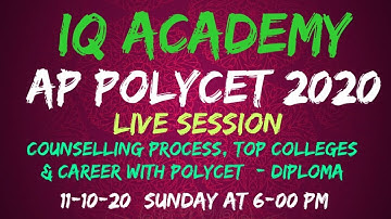 AP POLYCET 2020 LIVE || RANK ANALYSIS || TOP COLLEGES || COUNSELING PROCESS CAREER WITH DIPLOMA.