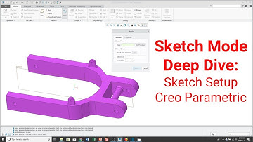 Creo Parametric - Sketch Mode Deep Dive 1 - Sketch Plane and Reference Plane