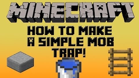 Minecraft Tutorial: How To Make A Simple Mob Trap/Grinder (2014) (HD) (1.7.5)