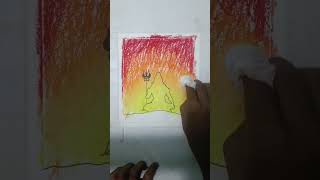 Mahadev ji oil pastel drawing #short