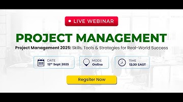 Project Management webinar 2025 | Skills, Tools & Strategies for Real-World Success