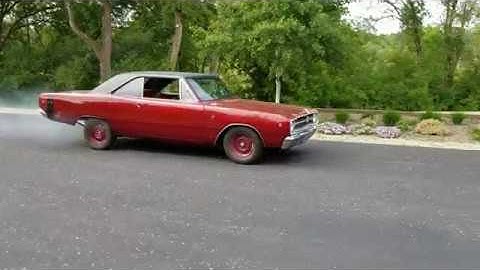 1968 Dodge Dart 410 Stroker Open Header Burnout 1st and 2nd Gear