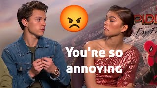 Tom Holland annoying everyone in the marvel cast for 7 minutes and 30 seconds straight