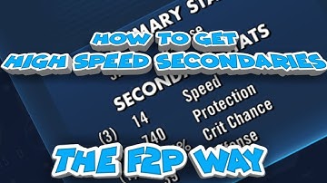 How To Get HIGH SPEED Secondaries  star wars galaxy of heroes swgoh