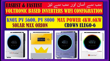 Knox inverter WIFI connection Voltronic Based Inverters WIFI setup and configuration #Watchpower