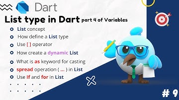 List type in Dart language | معرفی لیست ها در زبان برنامه نویسی دارت