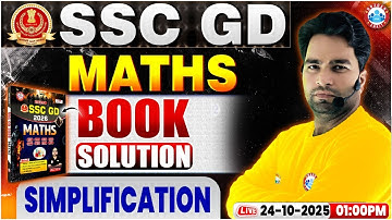 SSC GD Maths Classes 2025 | SSC GD Maths Book Solution | Simplification | RWA GD Book Solution