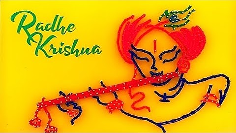 Lord Krishna String Art