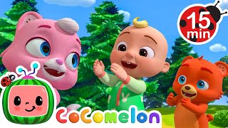 Boogy Animal Dance | 15 MIN LOOP | CoComelon Animal Time | Nursery Rhymes