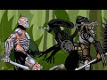 Uber Jason vs Alien(xenomorph) and Predator - Drawing cartoons 2