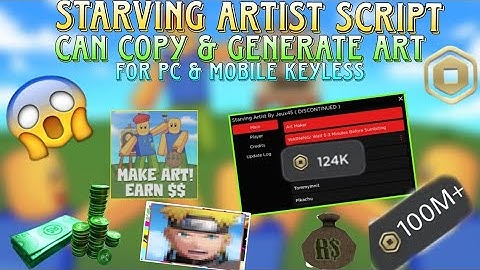 BEST! STARVING ARTIST SCRIPT LATEST YOU CAN COPY & GENERATE ART FOR PC & MOBILE KEYLESS