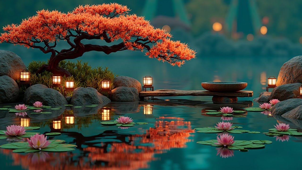 Relaxing Asian Music for Zen Garden Meditation & Deep Sleep ~ Japanese ...