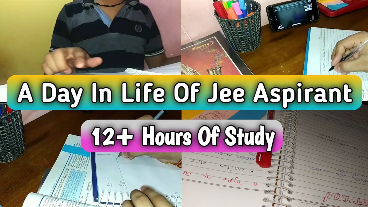 A Day In Life Of Jee Aspirant | My 4 am morning routine | 12 Hours of ...