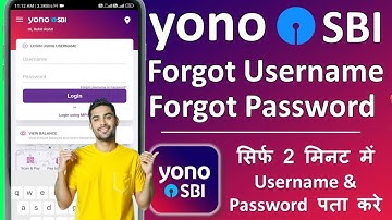 Yono Sbi Mein Apna Username Aur Password Kaise Pata Kare | Recover Yono Username And Password