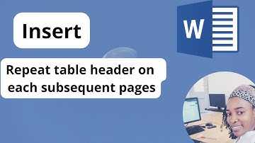 How To Repeat Table Headers In Word -On Every Page (EASY TUTORIAL) #wordtutorial  #msword #table