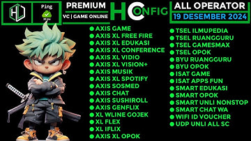 UPDATE CONFIG HC | AXIS GAME, XL, INDOSAT, TELKOMSEL, BYU, SMARTFREN || 19 DES 2024