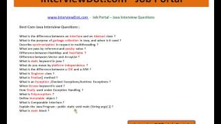 Best Core Java Interview Questions Java Interview Questions