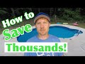 How to SAVE MONEY when building a POOL. | Save thousands on the cost of an inground swimming pool.