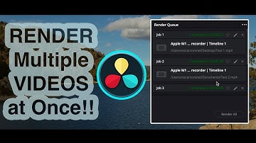 Render Multiple videos from different timelines at once in Davinci Resolve 17