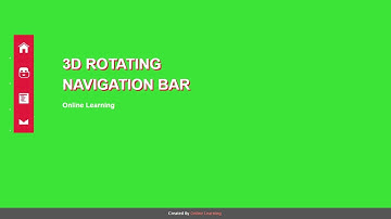 3D Rotating Navigation Bar With Html And CSS