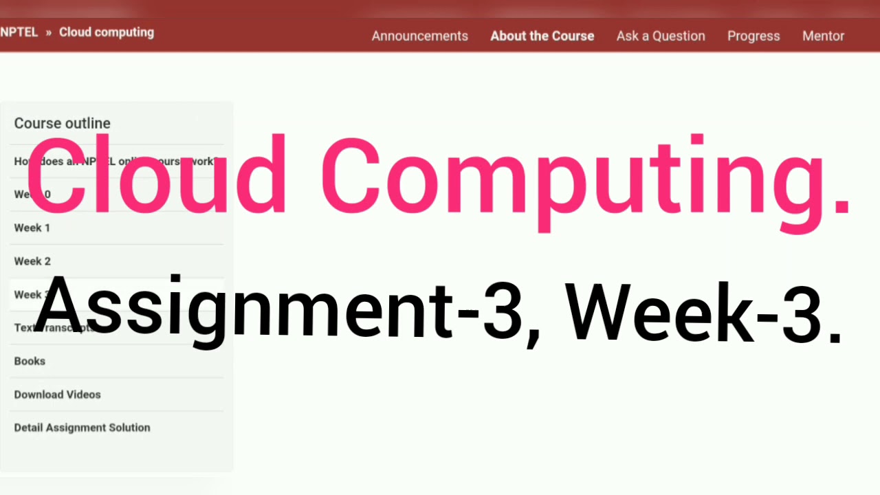 cloud computing assignment 3 answers