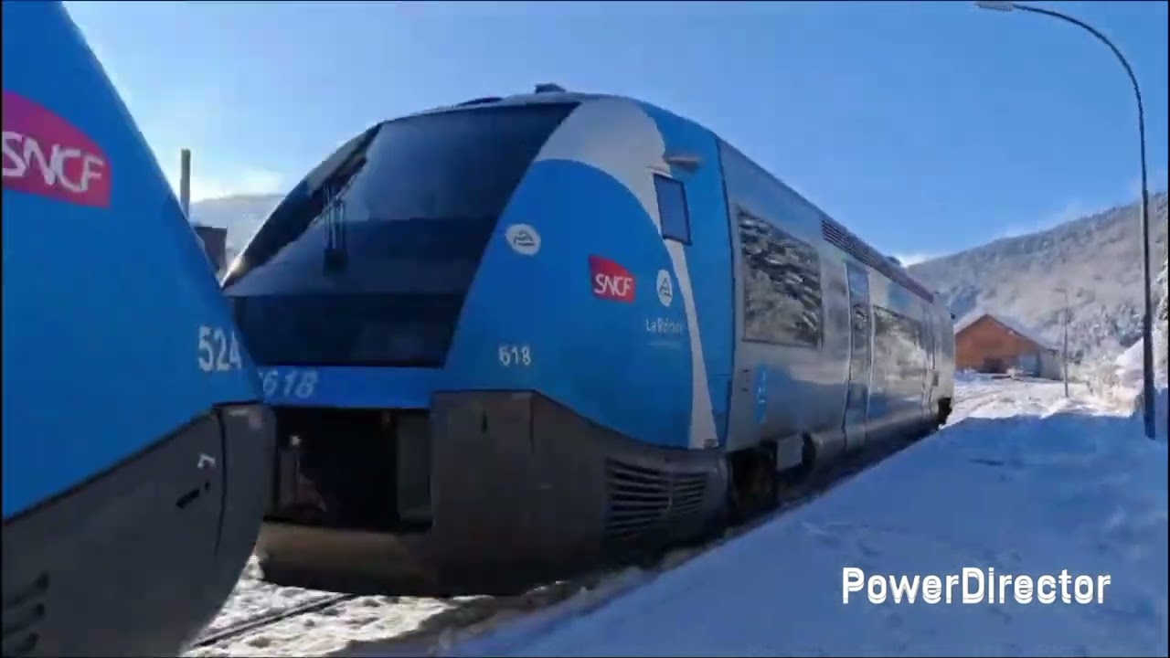 Magnifique départ sous la neige a lus la croix haute un vers grenoble et un vers gap