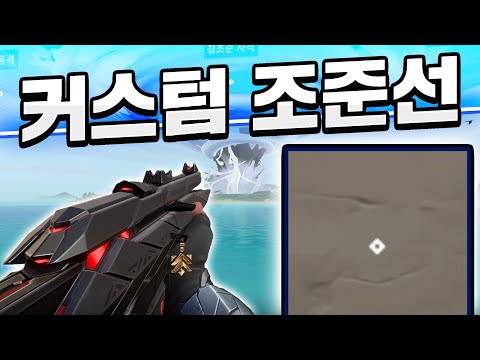 장점들만 골라서 새로운 커스텀 조준선을 만들었습니다 이거 쓰고 슬럼프 탈출함