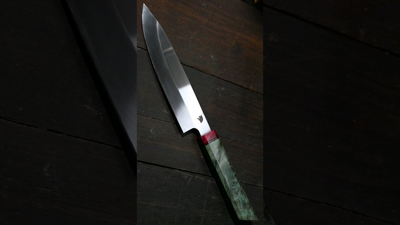 knife making. Gyuto knife. 