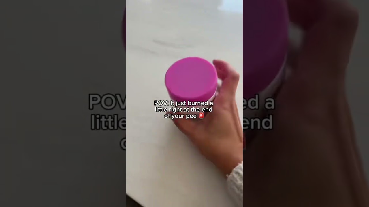 That burning at the end of your pee is often a sign of a UTI 😩  