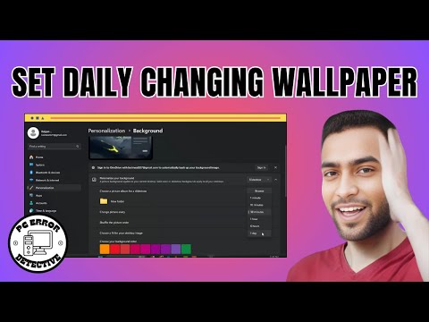 How to Set Daily Changing Wallpaper in Windows 11 - For Beginners 2025}