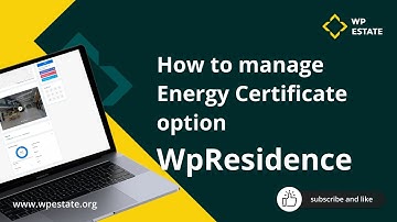 How to manage Energy Certificate options for property page in WP Residence theme