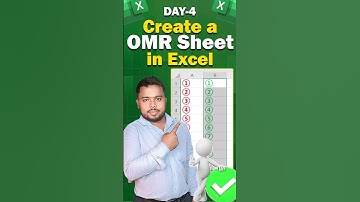 OMR sheet kaise banaye || How to create OMR number in Excel  #excel