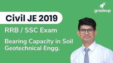 JE Civil 2019 || RRB/SSC  Exam || Geotechnical Engg|| Bearing Capacity