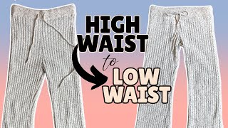 How to Make Pants LOW WAISTED (Easy Hack!) | DIY w/ Orly Shani