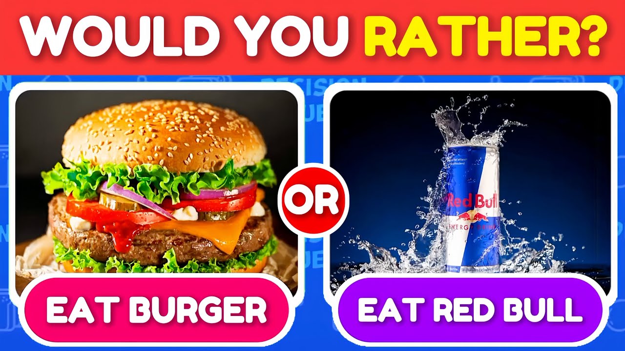 Would You Rather Food Edition🍟🍕🍔 | Hardest Choices Ever 🤯