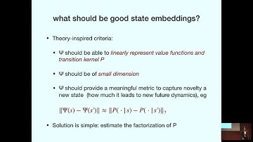 Unsupervised state embedding and aggregation towards scalable reinforcement learning - Mengdi Wang