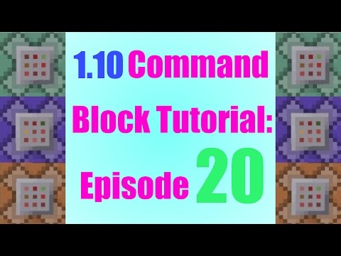 Give, Debug, Kill, Publish, Say, and Gamemode! - 1.10 Beginner Command Block Tutorial Episode 20