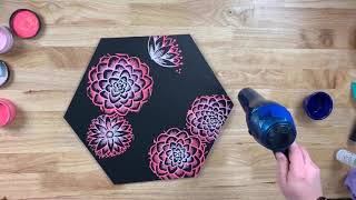Chalk Couture How To Use The HOT Mess Technique "Modern Flower"