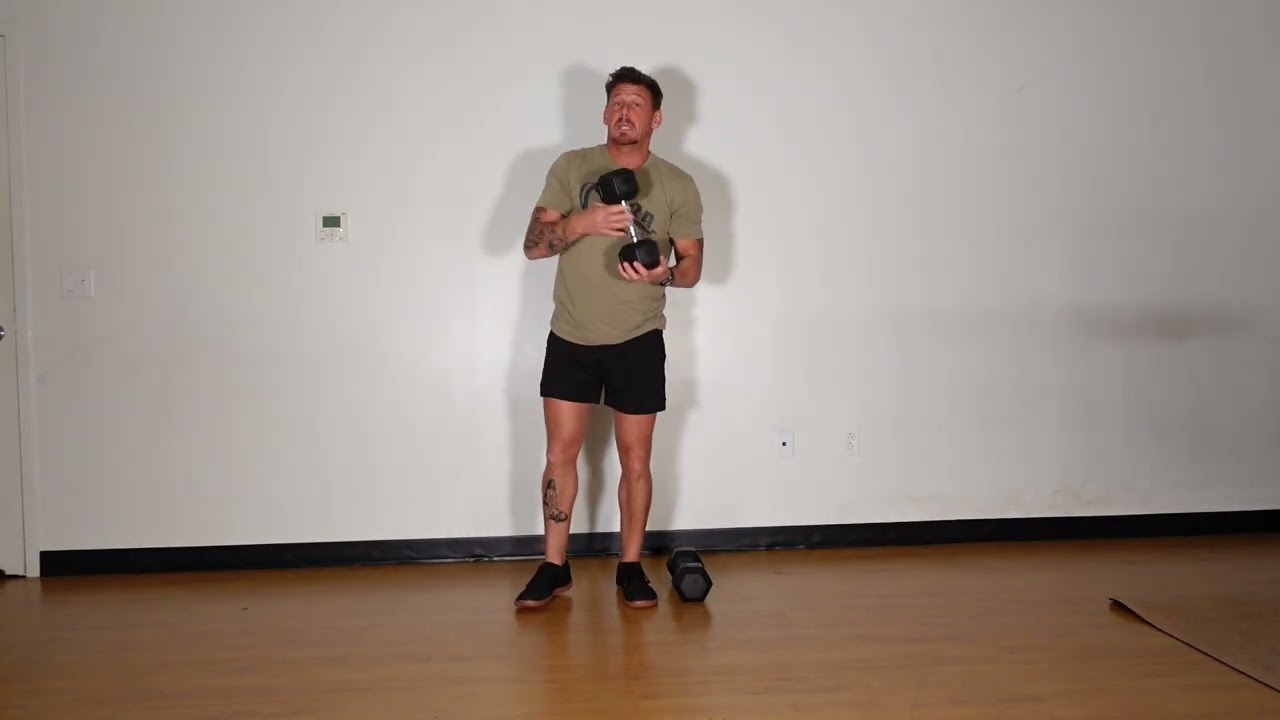 Dual Dumbbell Overhead March