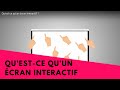 Quest ce quun cran interactif 