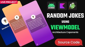 (Viewmodel) jokes app in android studio ||  viewmodel android architecture components in Hindi